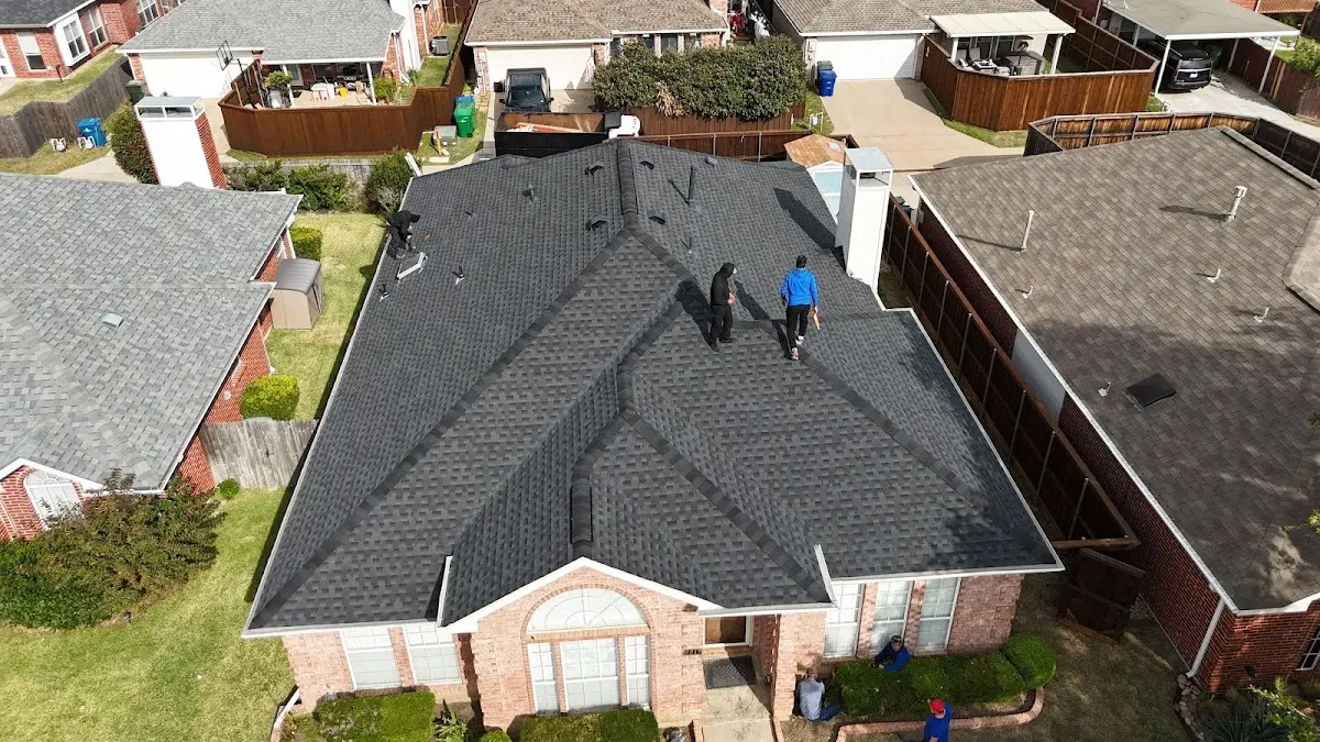 Commercial Roofing work in progress on a Lynwood property